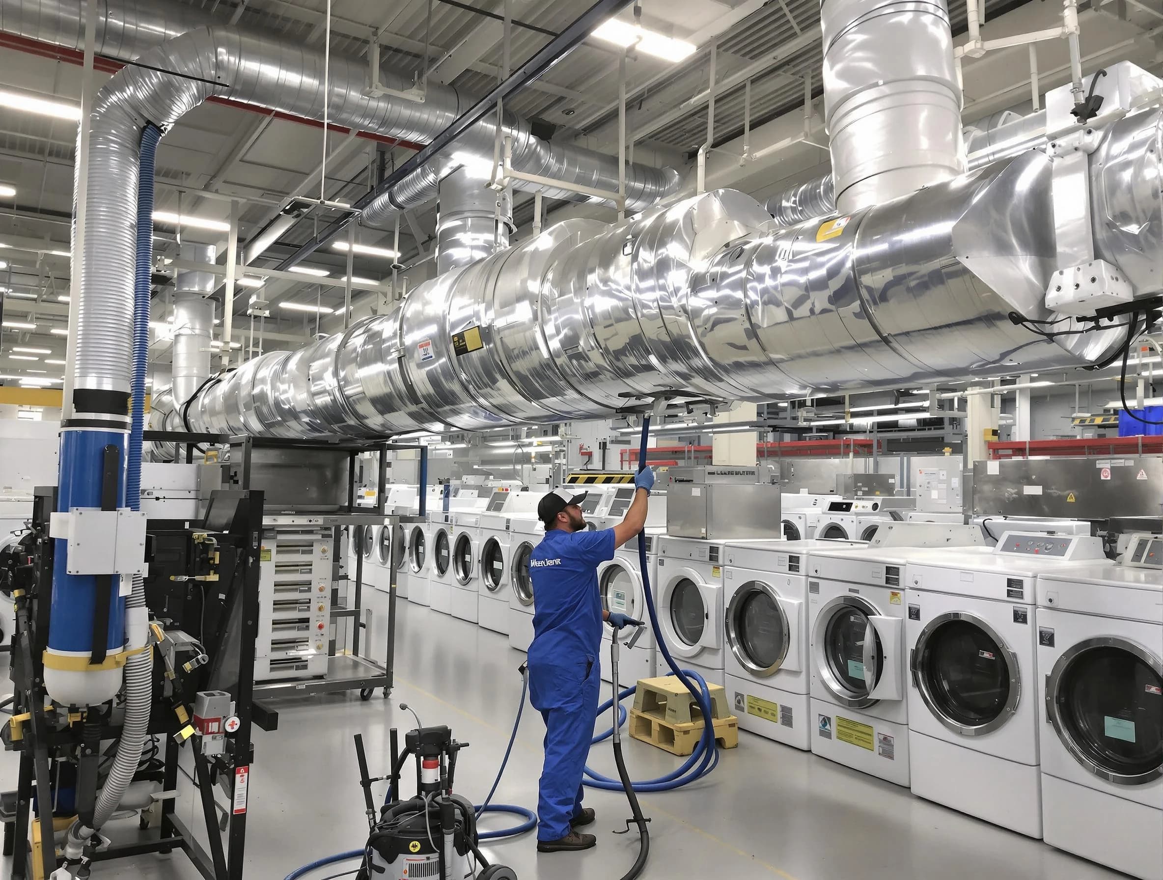 White Oak Dryer Vent Cleaning team performing heavy-duty industrial dryer vent cleaning in White Oak