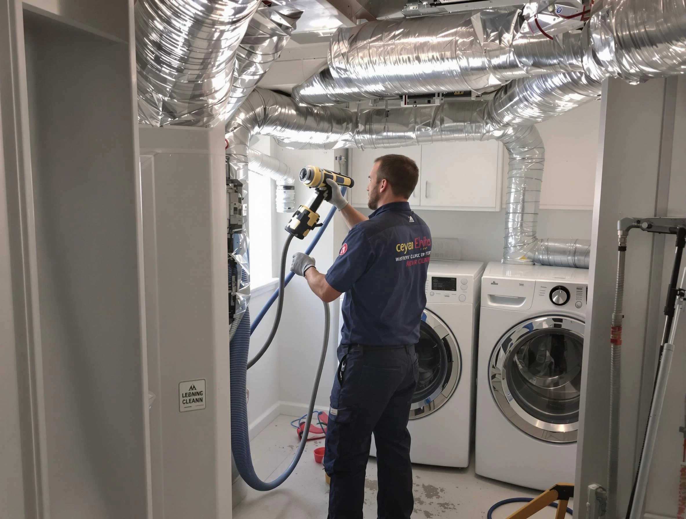 White Oak Dryer Vent Cleaning specialist using advanced equipment for thorough duct cleaning in White Oak